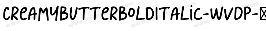 CreamyButterBoldItalic-wVDP字体转换