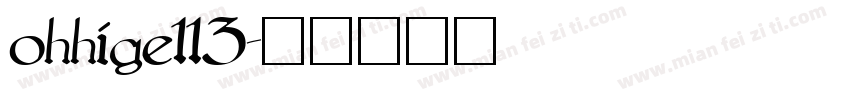 ohhige113字体转换