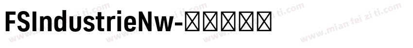 FSIndustrieNw字体转换