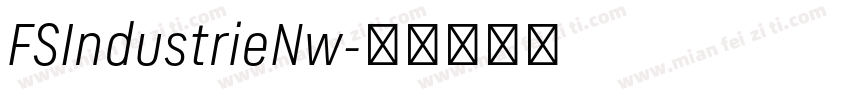 FSIndustrieNw字体转换
