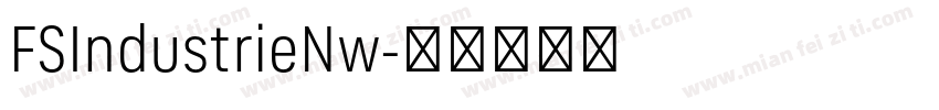 FSIndustrieNw字体转换
