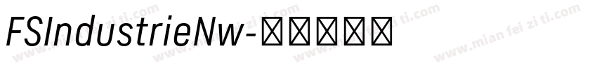FSIndustrieNw字体转换