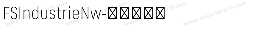 FSIndustrieNw字体转换