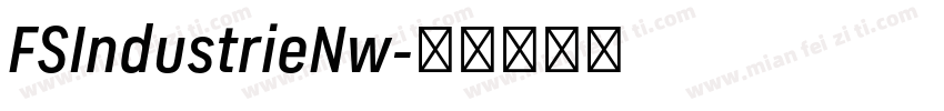 FSIndustrieNw字体转换