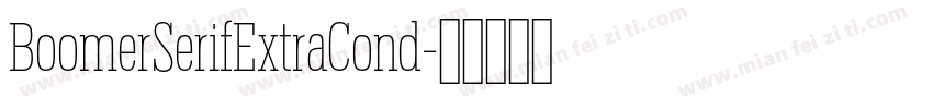 BoomerSerifExtraCond字体转换
