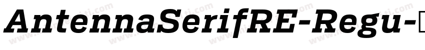 AntennaSerifRE-Regu字体转换