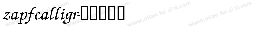 zapfcalligr字体转换