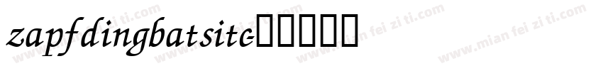 zapfdingbatsitc字体转换