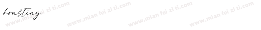 houstiny字体转换