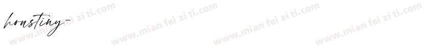 houstiny字体转换