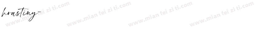 houstiny字体转换