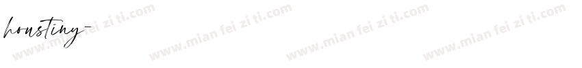 houstiny字体转换