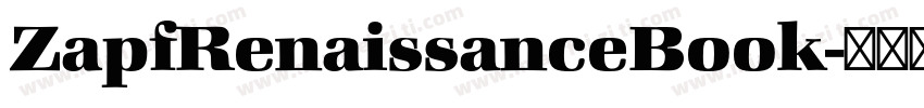 ZapfRenaissanceBook字体转换