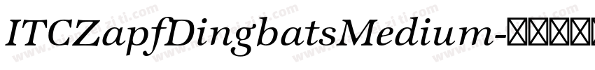 ITCZapfDingbatsMedium字体转换