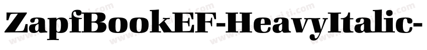 ZapfBookEF-HeavyItalic字体转换
