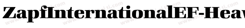 ZapfInternationalEF-Heavy字体转换