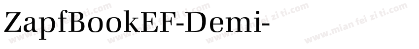 ZapfBookEF-Demi字体转换