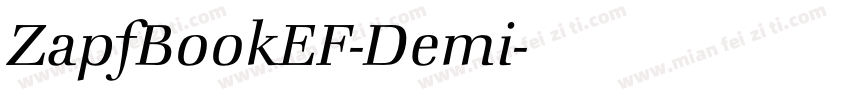ZapfBookEF-Demi字体转换