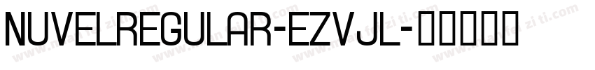 NuvelRegular-eZVJl字体转换