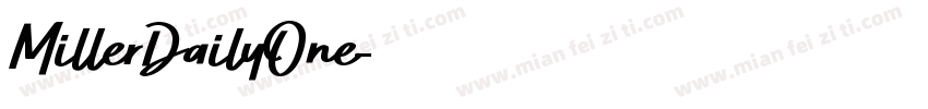 MillerDailyOne字体转换