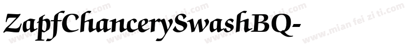 ZapfChancerySwashBQ字体转换