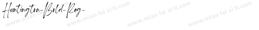 Huntington-Bold-Reg字体转换
