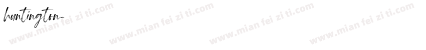 huntington字体转换
