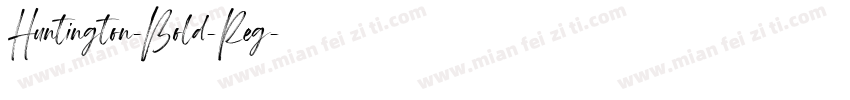 Huntington-Bold-Reg字体转换