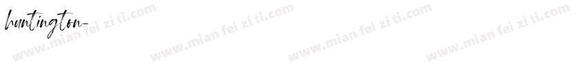 huntington字体转换