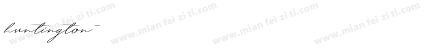 huntington字体转换