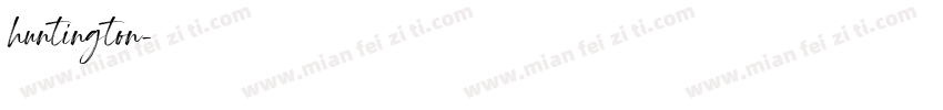 huntington字体转换