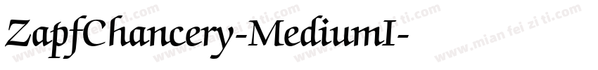 ZapfChancery-MediumI字体转换