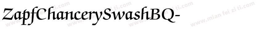 ZapfChancerySwashBQ字体转换
