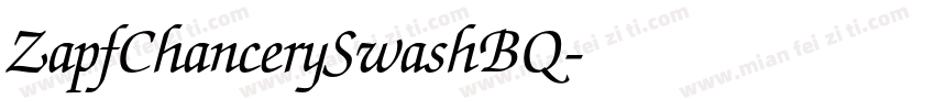 ZapfChancerySwashBQ字体转换