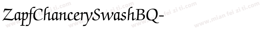 ZapfChancerySwashBQ字体转换