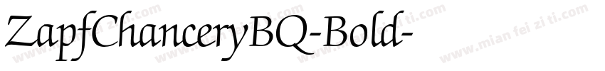 ZapfChanceryBQ-Bold字体转换