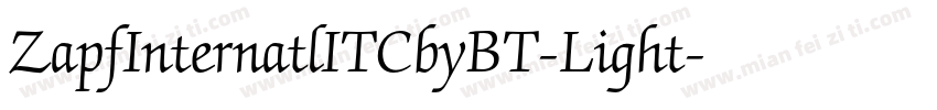 ZapfInternatlITCbyBT-Light字体转换