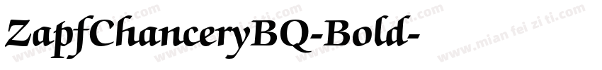 ZapfChanceryBQ-Bold字体转换