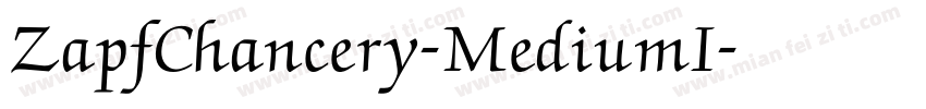 ZapfChancery-MediumI字体转换