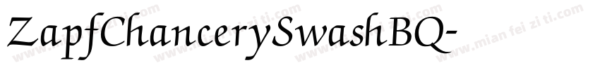 ZapfChancerySwashBQ字体转换