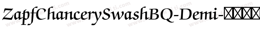 ZapfChancerySwashBQ-Demi字体转换