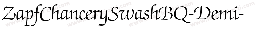 ZapfChancerySwashBQ-Demi字体转换