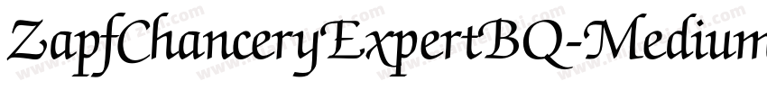 ZapfChanceryExpertBQ-Medium字体转换