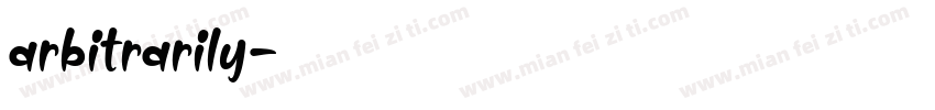 arbitrarily字体转换