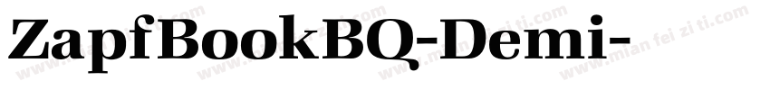 ZapfBookBQ-Demi字体转换