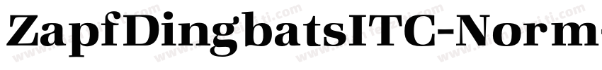 ZapfDingbatsITC-Norm字体转换