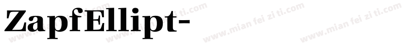 ZapfEllipt字体转换