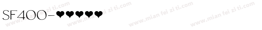 SF400字体转换