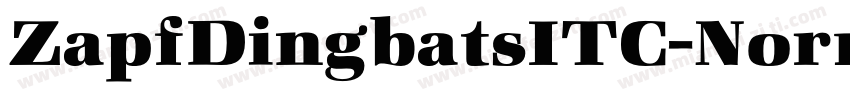 ZapfDingbatsITC-Norm字体转换