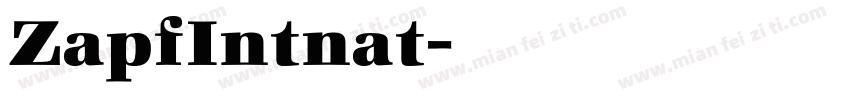 ZapfIntnat字体转换
